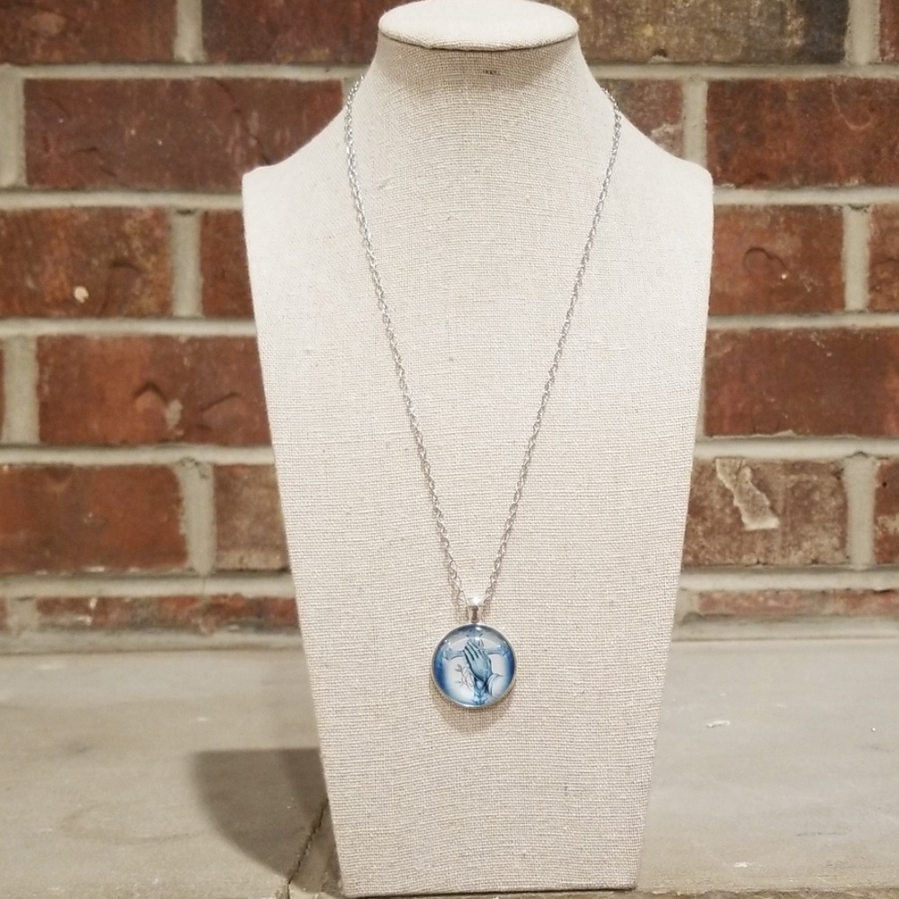Prayer/ Cross Pendant Necklace